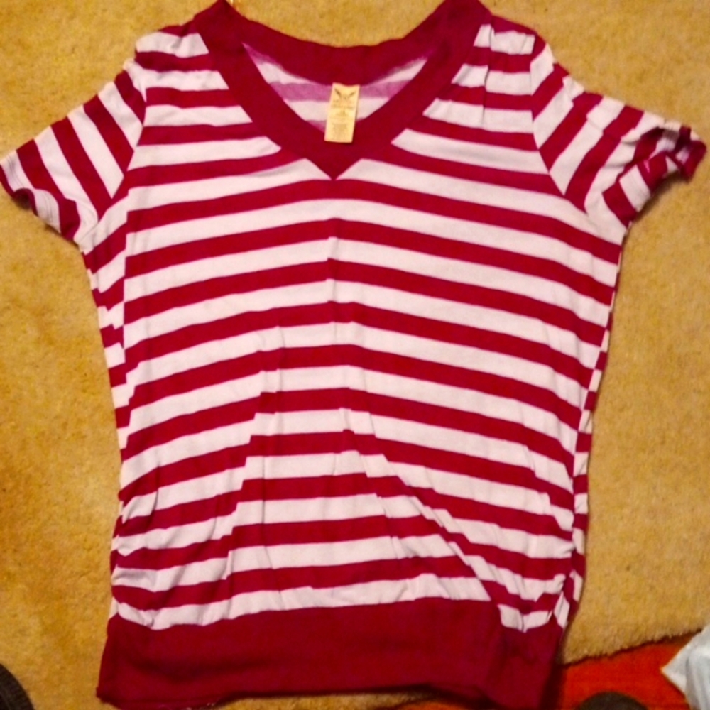 Pink and light pink stripped shirt